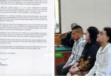 Bali Murder Victim’s Wife’s Response Letter Leaked to the Public Before Being Read, Deeming the Perpetrators’ Demands Too Light